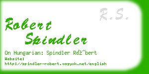 robert spindler business card